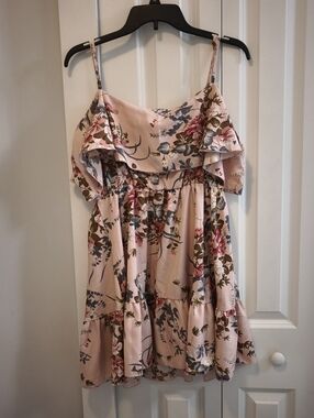WDIRARA Women's Floral Ruffle Mini Dress